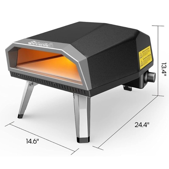 ECOWELL Gas Pizza Oven Outdoor,
12 Inch Portable Pizza Oven - Picture 1 of 7